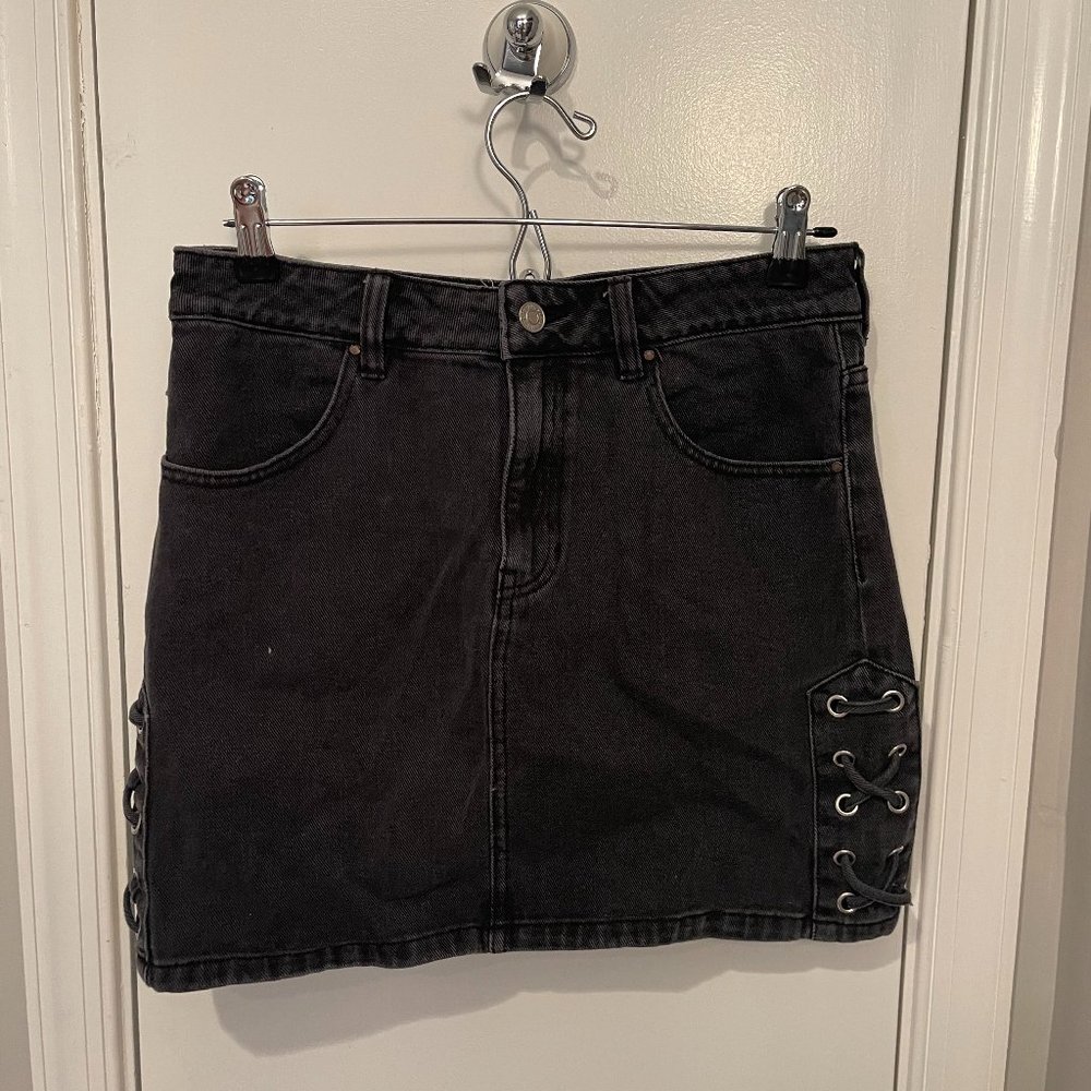 Pacsun Black Jean Skirt